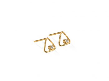 Triangle earring studs