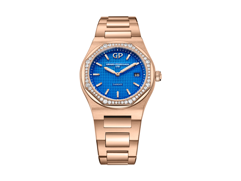 Girard Perregaux - Watch Laureato Royalty Blue Limited Edition, set with diamonds