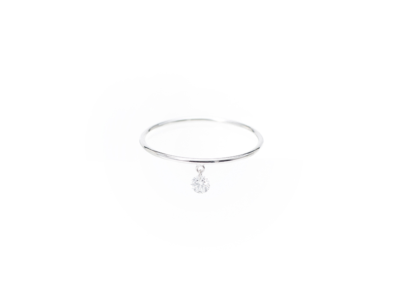 Persée Paris - Danaé ring mounted on white gold with diamond. Available online on The Eye of Jewelry's shop