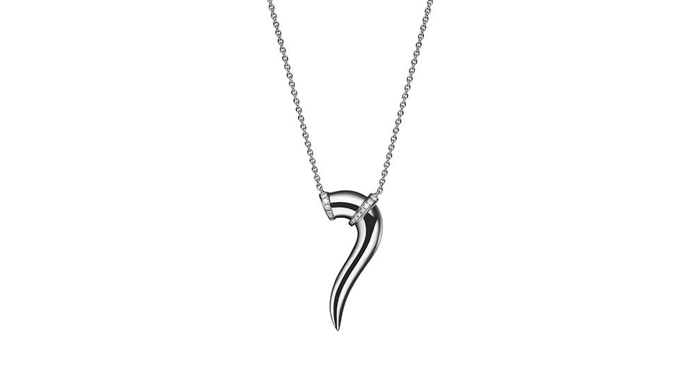 “Corne” diamond necklace