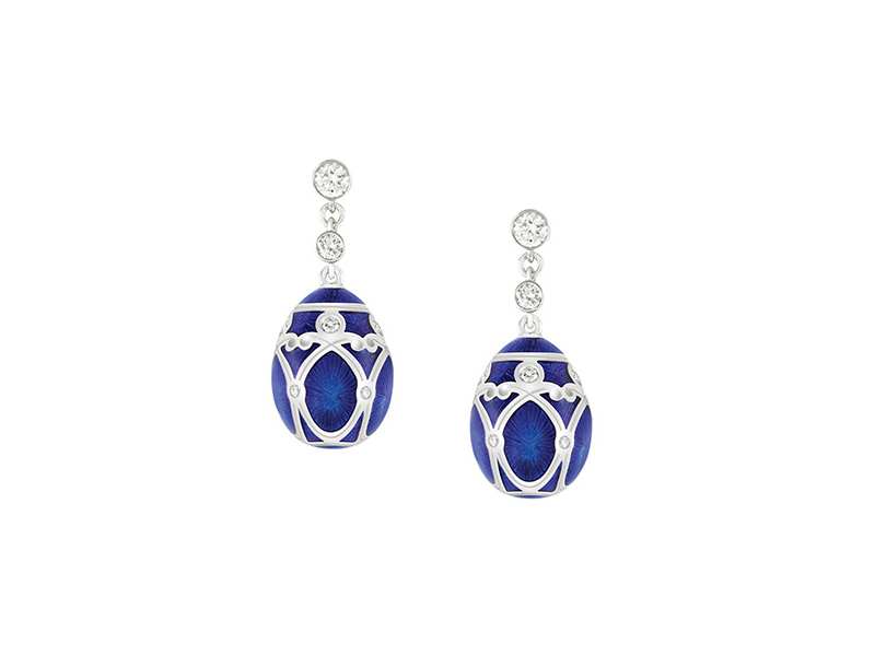 Fabergé - Palais Yelagin Royal Blue Earrings available online on the eye of jewelry