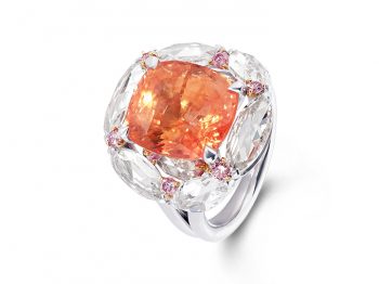 The Padparadscha sapphire shines in David Morris’s high jewelry collection