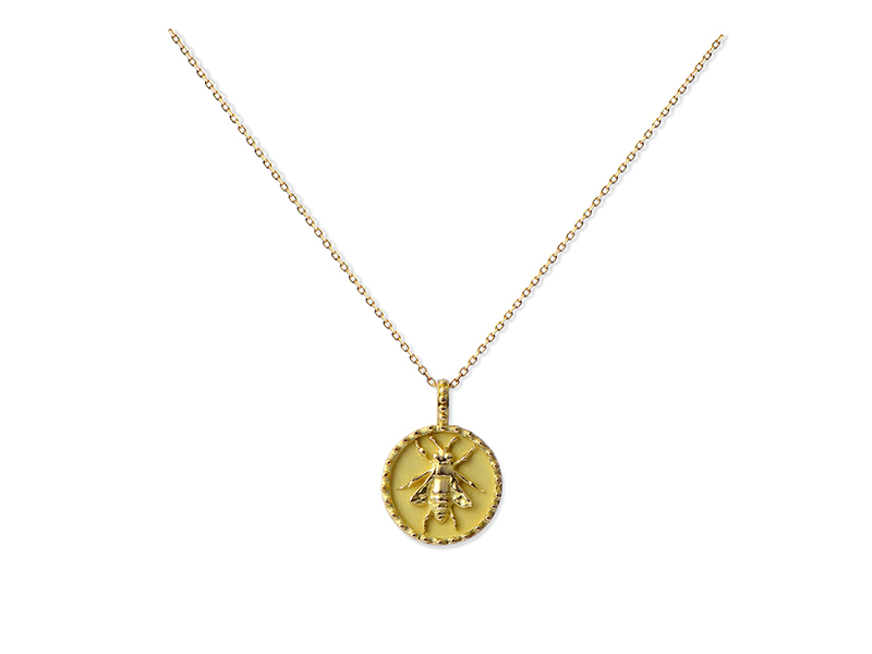 Tabbah - Phoenician Bee Medal in yellow gold