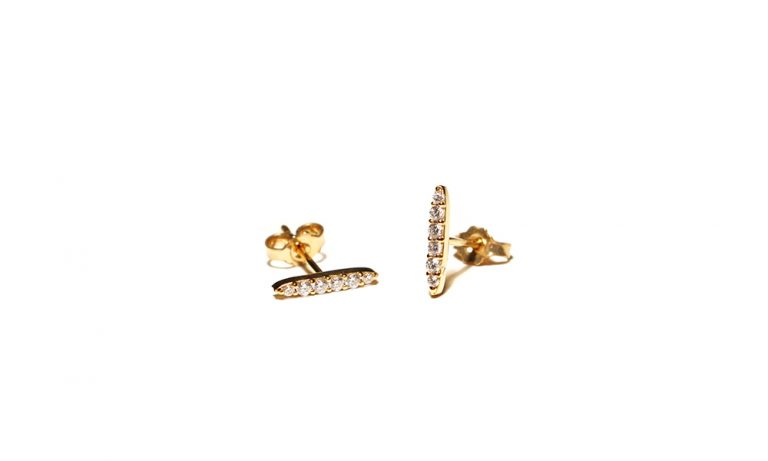 Shop Diamond stud earrings by Les Rêveries d'Eve - theeyeofjewelry.com