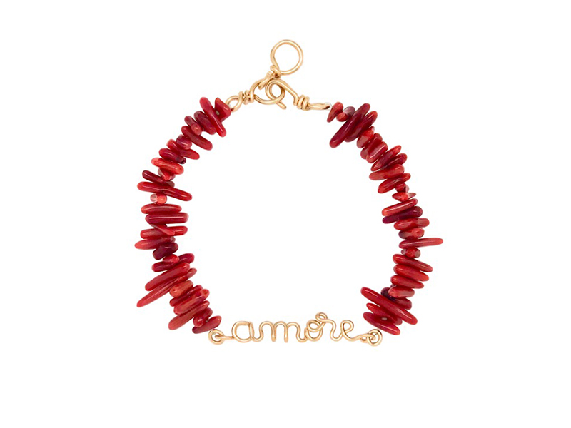 Atelier Paulin - Bracelet Amor x Shaker Jewels mêlé à du corail rouge 