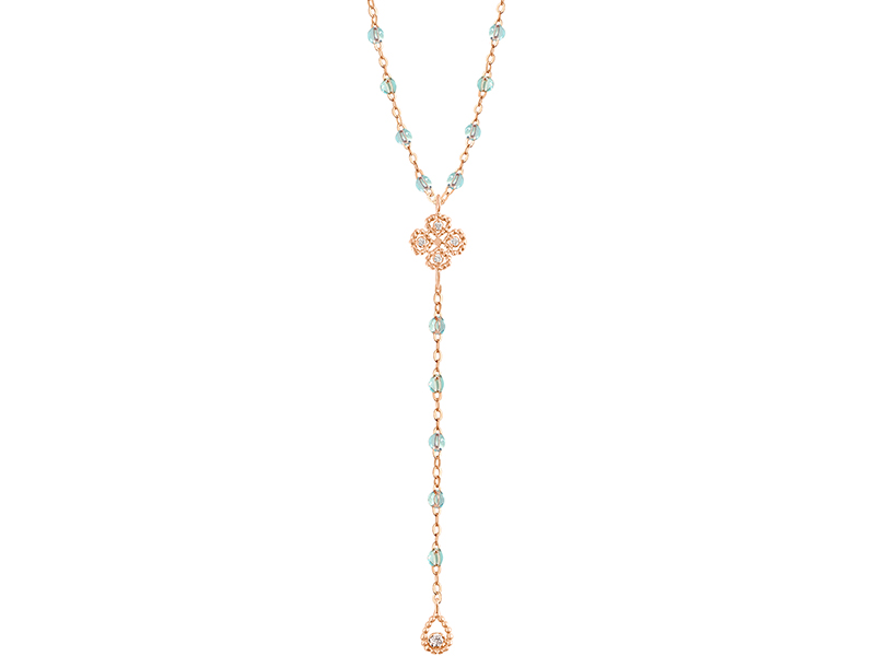 Gigi Clozeau - Lotus Clover Rosary in pink gold