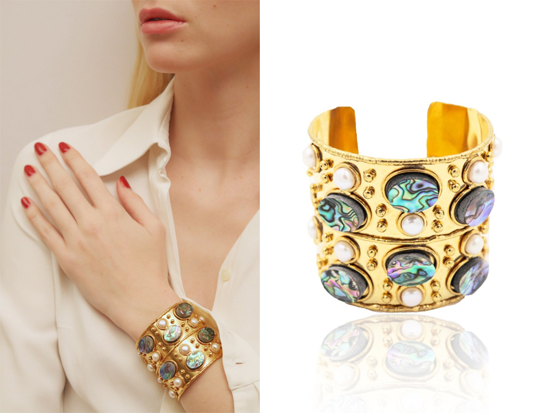 Sylvia Toledano - Byzance Sea Opale cuff