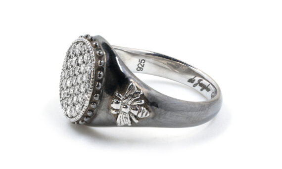 De Jaegher Bee in love ring sterling silver diamonds 3