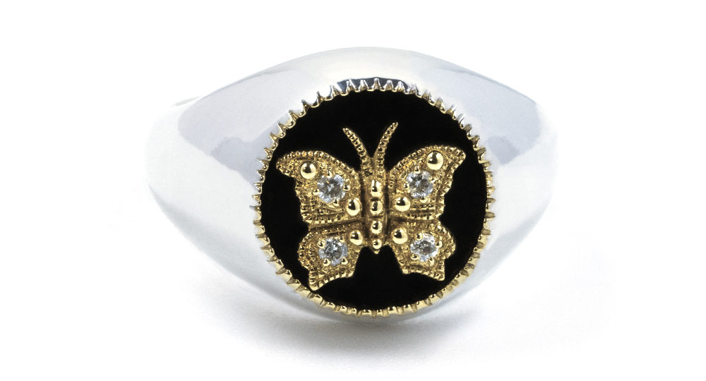 Butterfly kisses ring