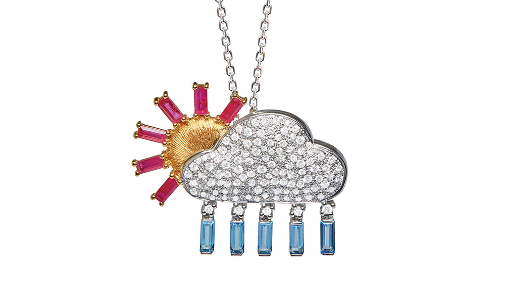 Frédérique Berman Météo Diamond necklace