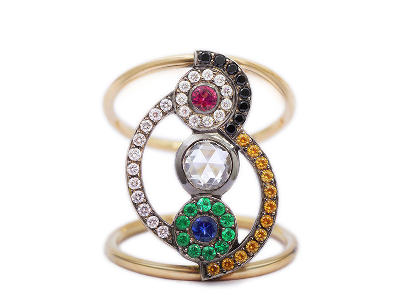 Flav Paris - Bague Sonia Rainbow