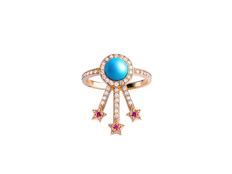 Jenny Dee Jewelry - Bague Alcylone Turquoise